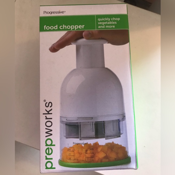 Prepworks by Progressive Food Chopper White & Green NIB - Picture 2 of 5